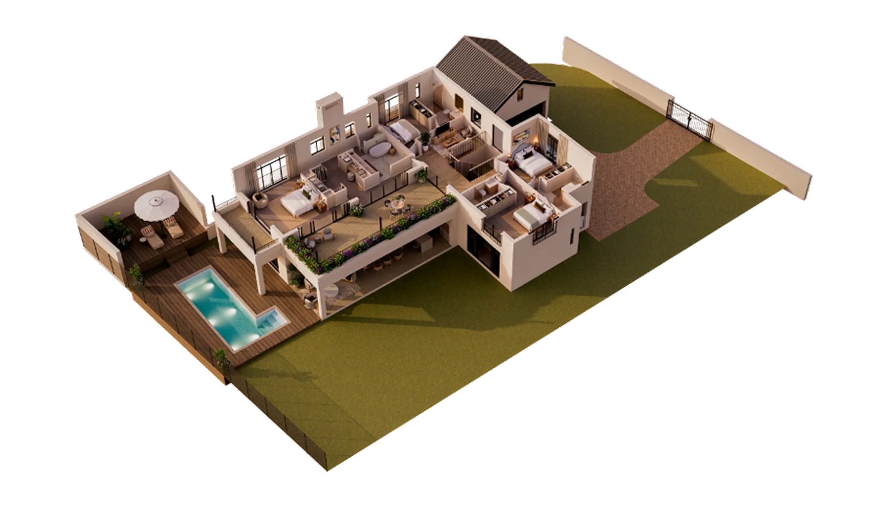 Steen axonometric floor plan