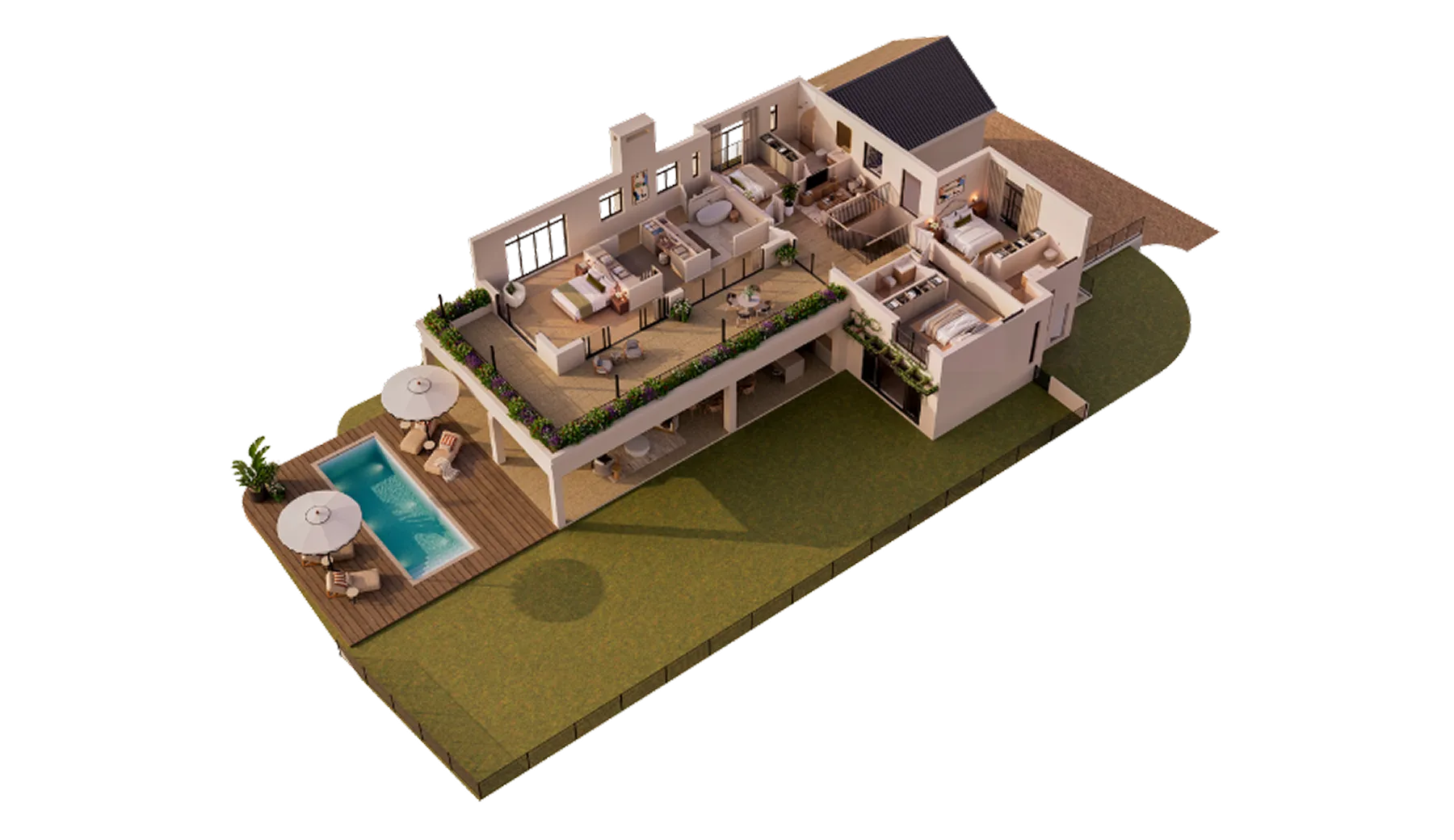 Vale axonometric floor plan